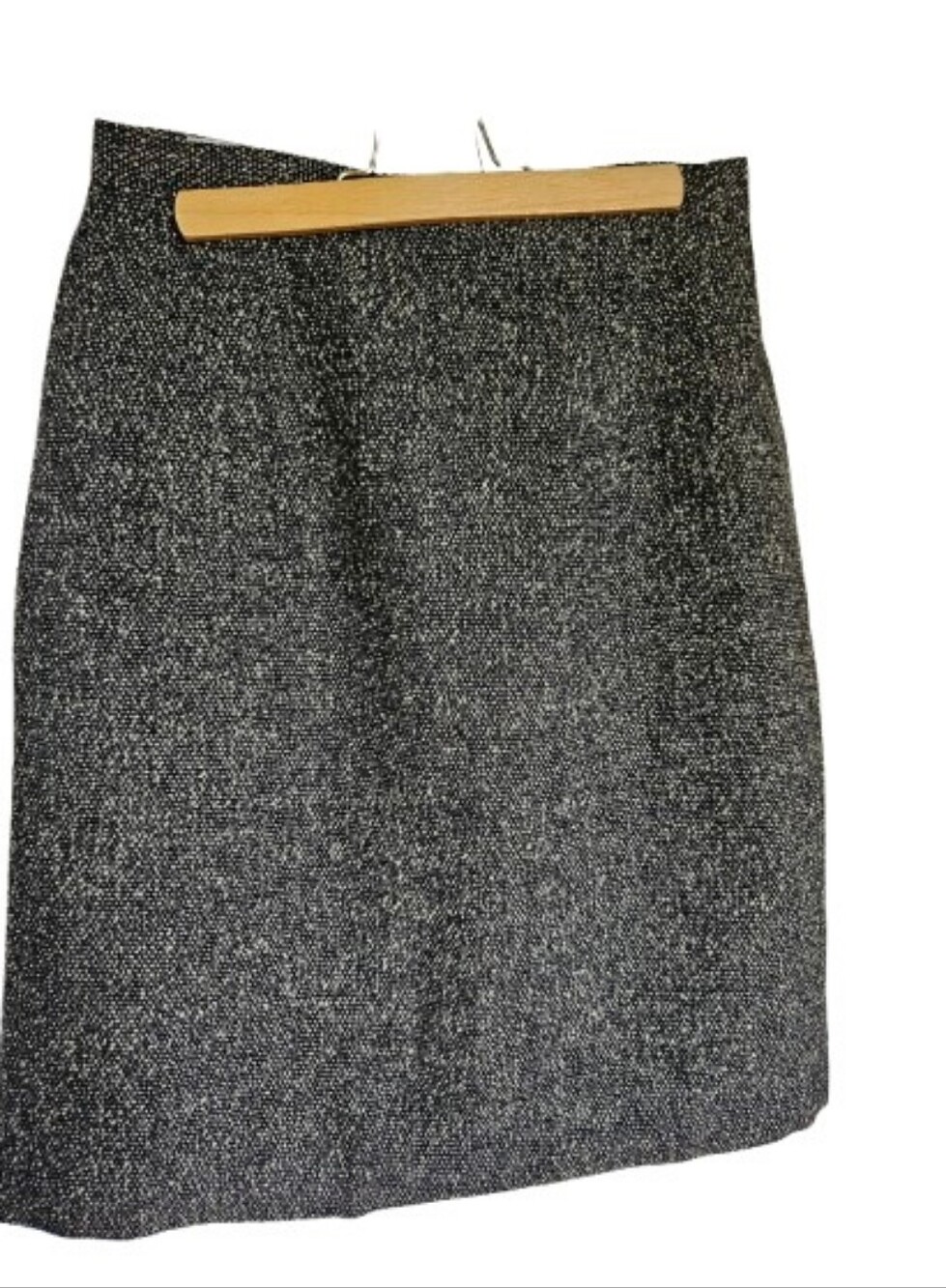 Talbots Black & White Flecked Pencil Skirt